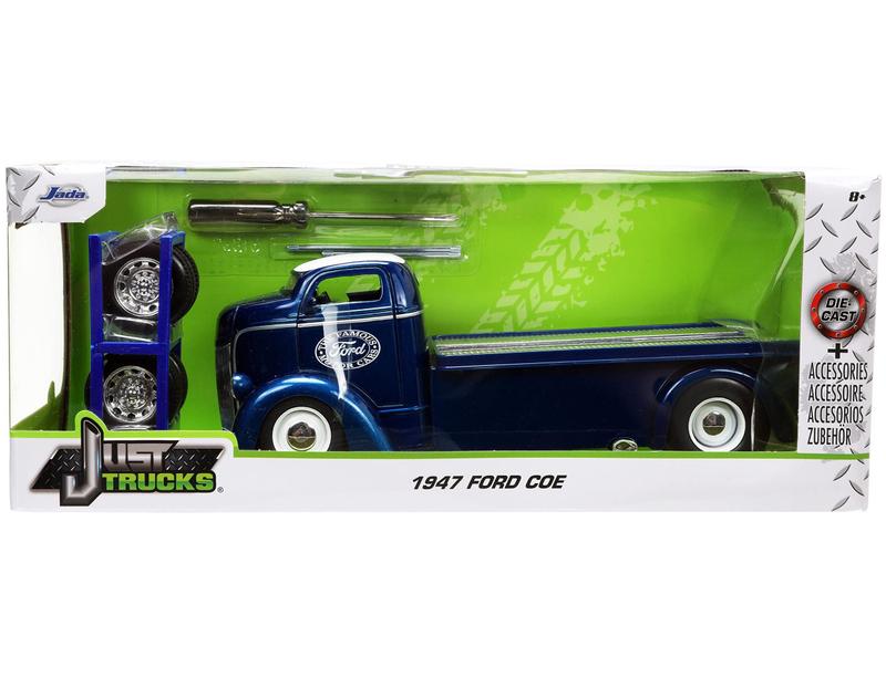 Carro Jada Toys Just Trucks 1:24 - Ford COE Flatbed 1947 (Fundido
